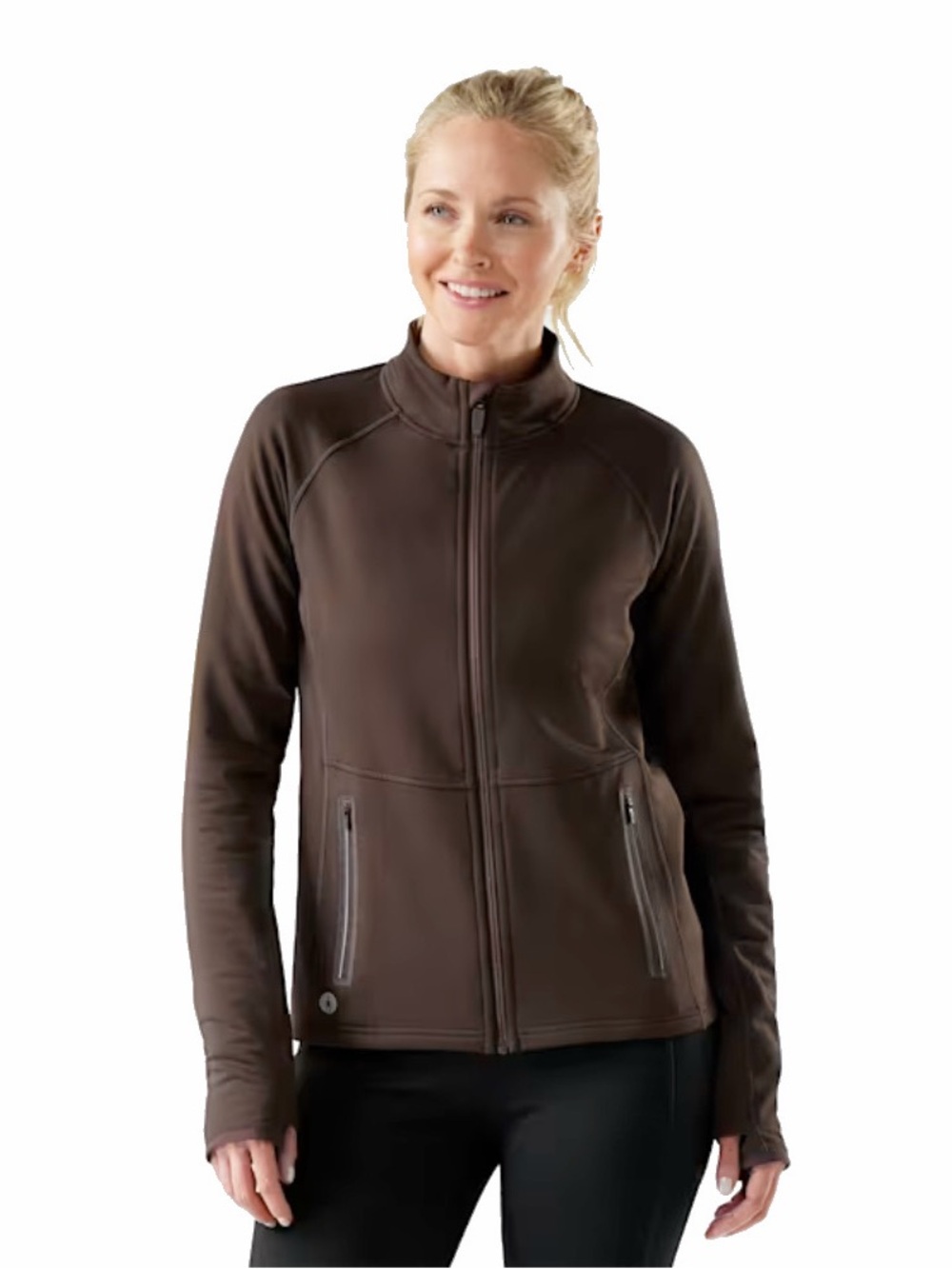 Smartwool Active Fleece Jacket and Pants Set Brown